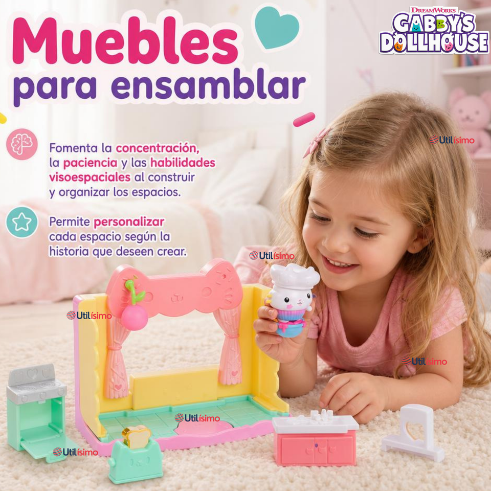 Habitacione Gabby´s Dollhouse Cakey Cat Juguete Infantil Niña