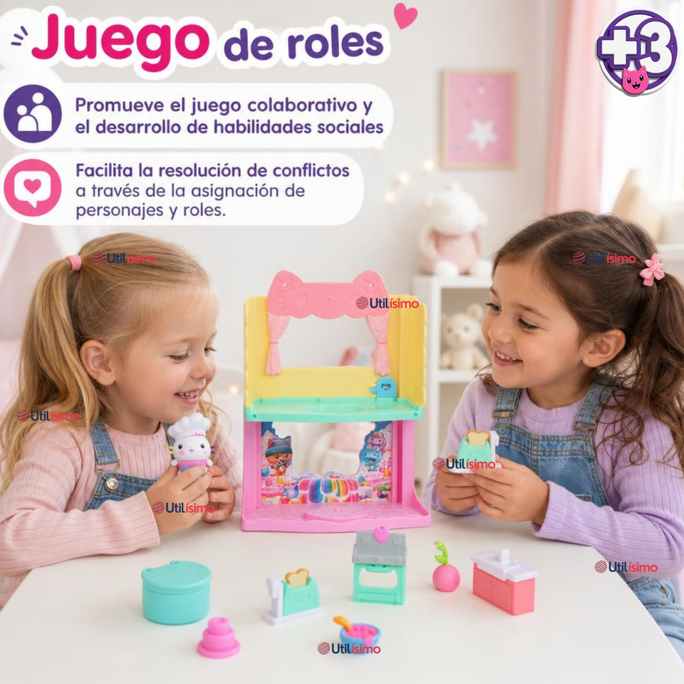 Habitacione Gabby´s Dollhouse Cakey Cat Juguete Infantil Niña