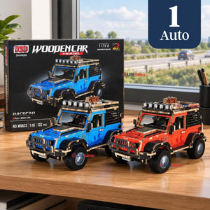 Puzzle 3D Jeep 4x4 Color Surtido de Madera 132 Piezas Juguete Armable
