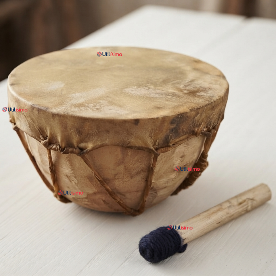 Kultrun Mapuche Instrumento musical Baile Típico 16cm