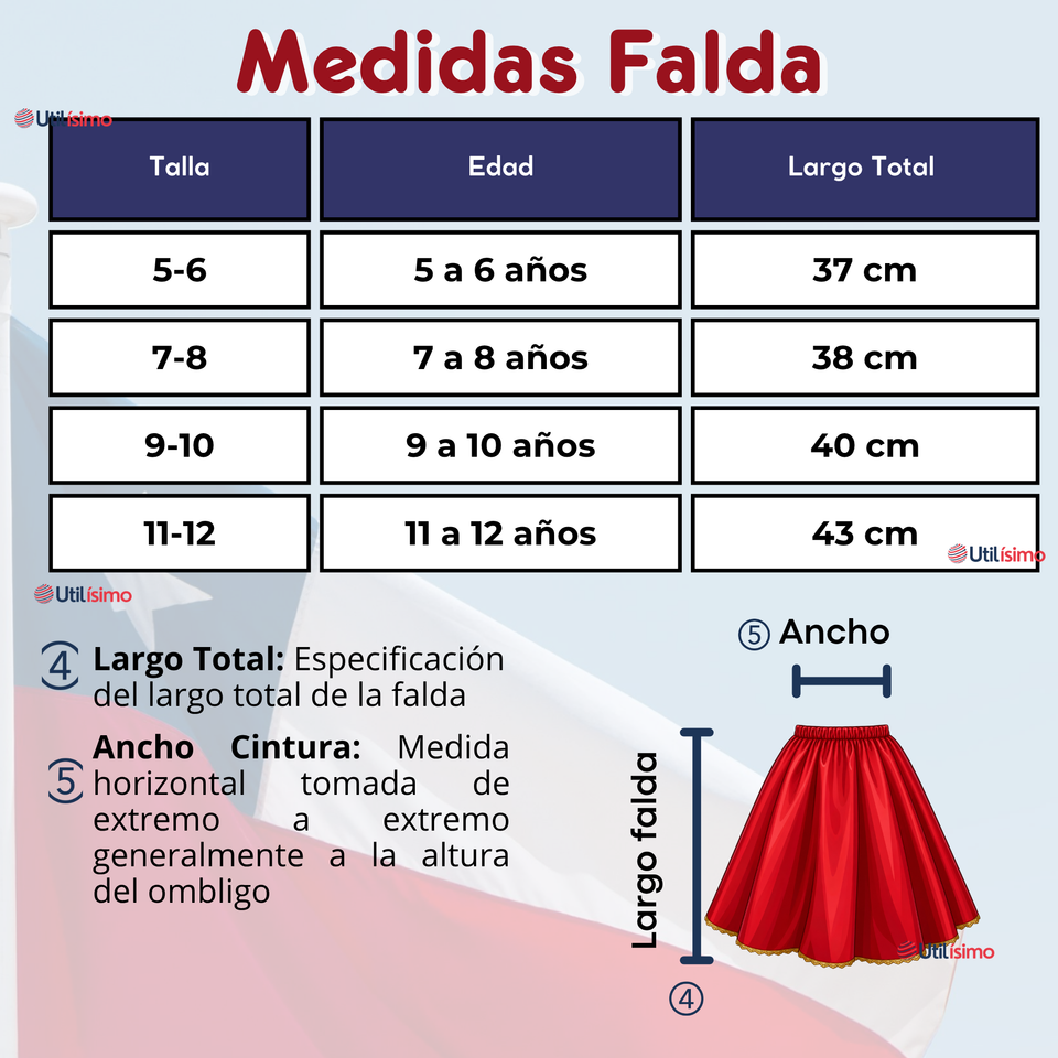 Traje Tirana Diablada Rojo 3 Piezas Niña Baile Típico Fiestas Patrias