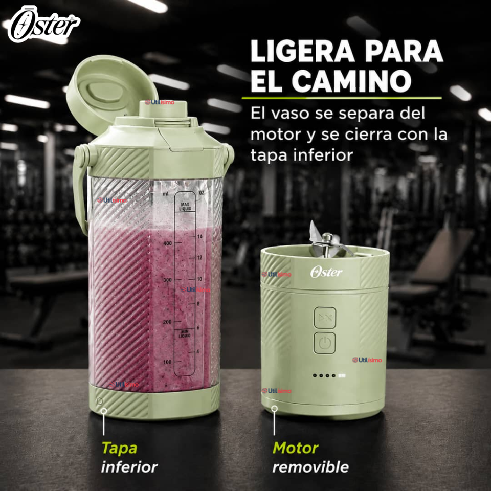 Licuadora personal portátil  Oster GOMAX (590 ML) 100 W verde