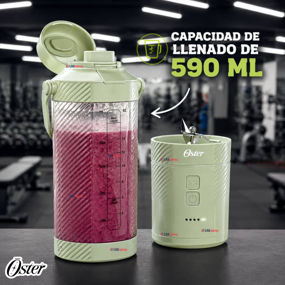 Licuadora personal portátil  Oster GOMAX (590 ML) 100 W verde