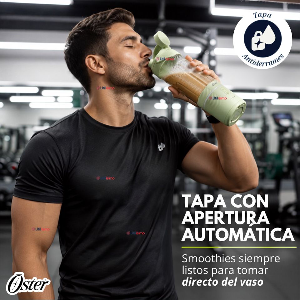 Licuadora personal portátil  Oster GOMAX (590 ML) 100 W verde