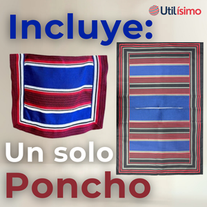 Poncho Manta Huaso Cueca Fiestas Patrias Para Niños
