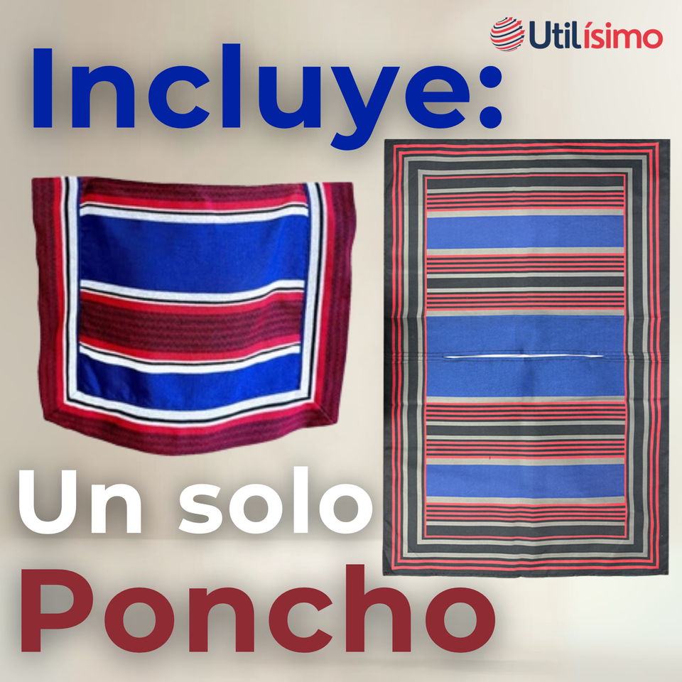 Poncho Manta Huaso Cueca Fiestas Patrias Para Niños