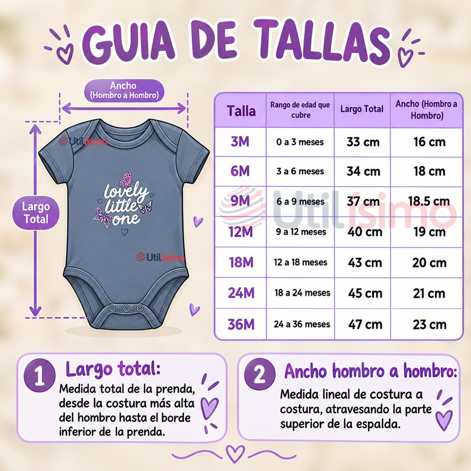Pack 4 Bodys Manga Corta 100% Algodón Tedmimak Bebé Niña Purple