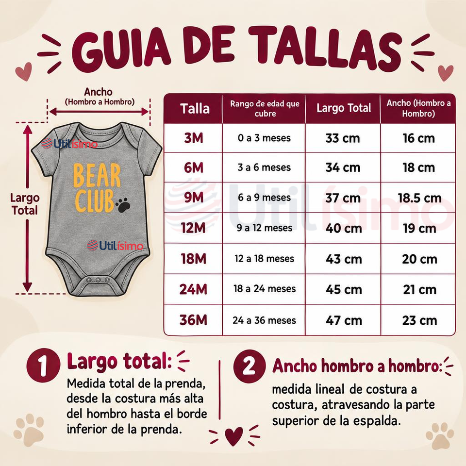 Pack 4 Bodys Manga Corta 100% Algodón Tedmimak Bebé Niño Bear