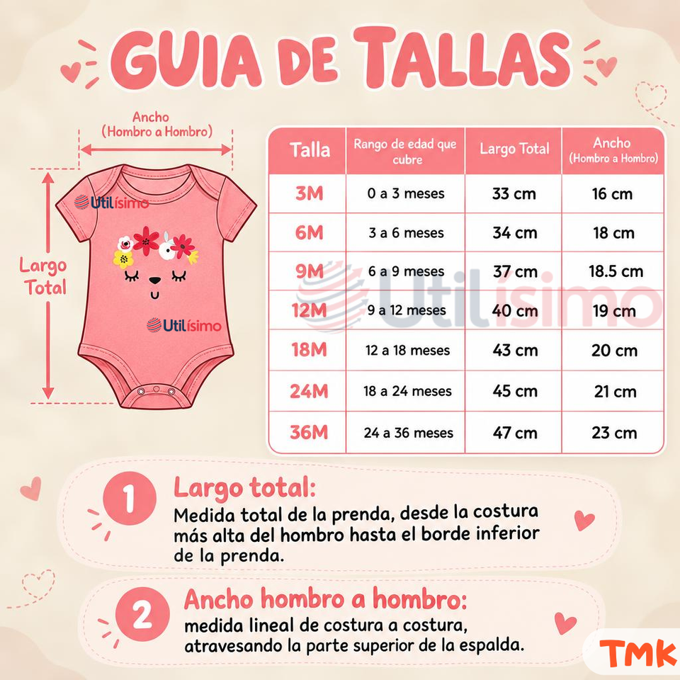 Pack 5 Bodys Manga Corta 100% Algodón Tedmimak Bebé Niña Garden