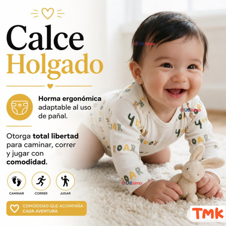Set 5 Bodys Modelos Surtidos Manga Larga Algodón Niño