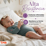 Pack 4 Bodys Manga Larga %100 Algodón Tedmimak Niña Little Violet