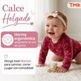 Pack 4 Bodys Manga Larga %100 Algodón Tedmimak Niña Baby Pink