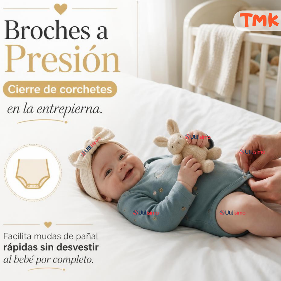 Pack 4 Bodys Manga Larga %100 Algodón Tedmimak Niña Baby sunny