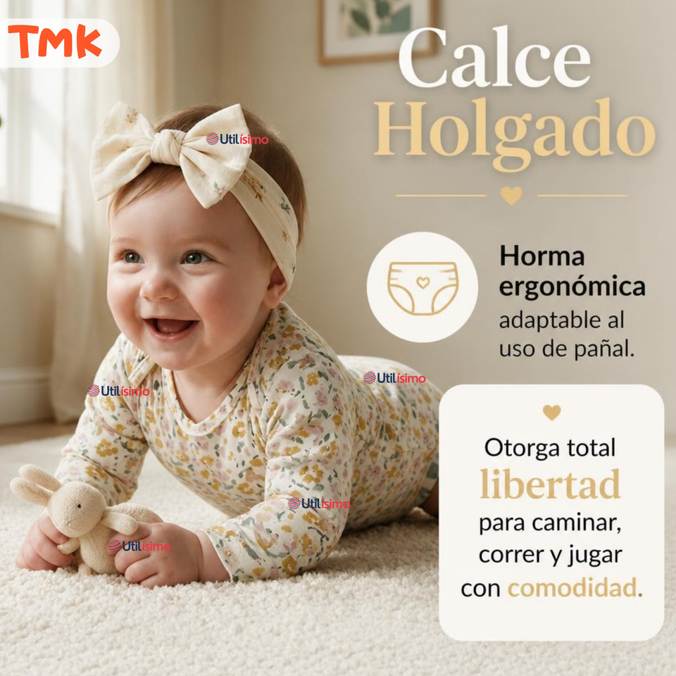 Pack 4 Bodys Manga Larga %100 Algodón Tedmimak Niña Baby sunny