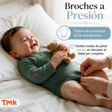 Pack 4 Bodys Manga Larga %100 Algodón Tedmimak Niño Baby Dino