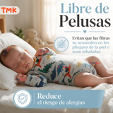 Pack 4 Bodys Manga Larga %100 Algodón Tedmimak Niño Baby Dino
