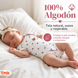 Pack 4 Bodys Manga Corta 100% Algodón Tedmimak Bebé Niña Violet