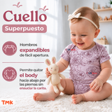 Pack 4 Bodys Manga Corta 100% Algodón Tedmimak Bebé Niña Violet