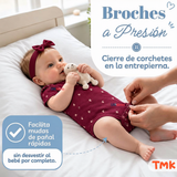Pack 4 Bodys Manga Corta 100% Algodón Tedmimak Bebé Niña Flower