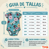 Pack 4 Bodys Manga Corta 100% Algodón Tedmimak Bebé Niña Flower