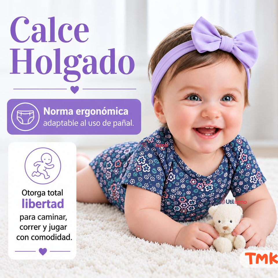 Pack 4 Bodys Manga Corta 100% Algodón Tedmimak Bebé Niña Purple