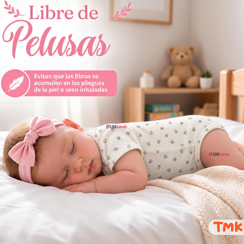 Pack 4 Bodys Manga Corta 100% Algodón Tedmimak Bebé Niña Baby Pink