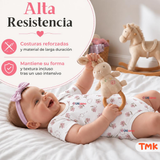 Pack 4 Bodys Manga Corta 100% Algodón Tedmimak Bebé Niña Baby Pink
