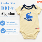 Pack 4 Bodys Manga Corta 100% Algodón Tedmimak Bebé Niño Shark
