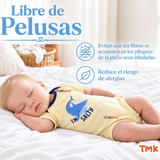 Pack 4 Bodys Manga Corta 100% Algodón Tedmimak Bebé Niño Shark