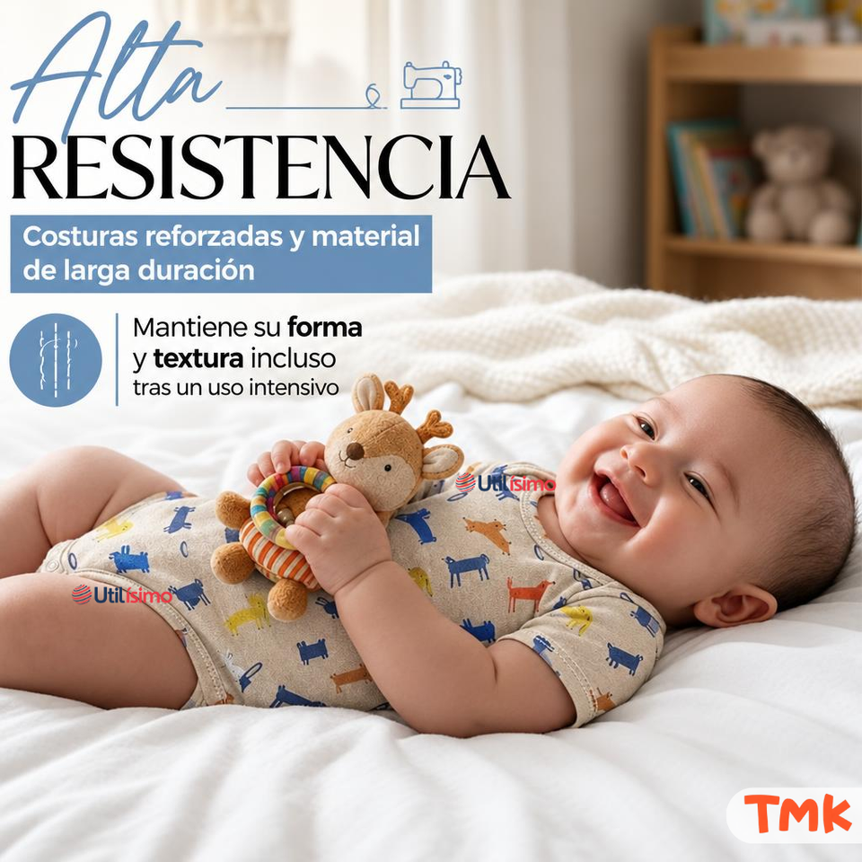 Pack 4 Bodys Manga Corta 100% Algodón Tedmimak Bebé Niño Best Pals