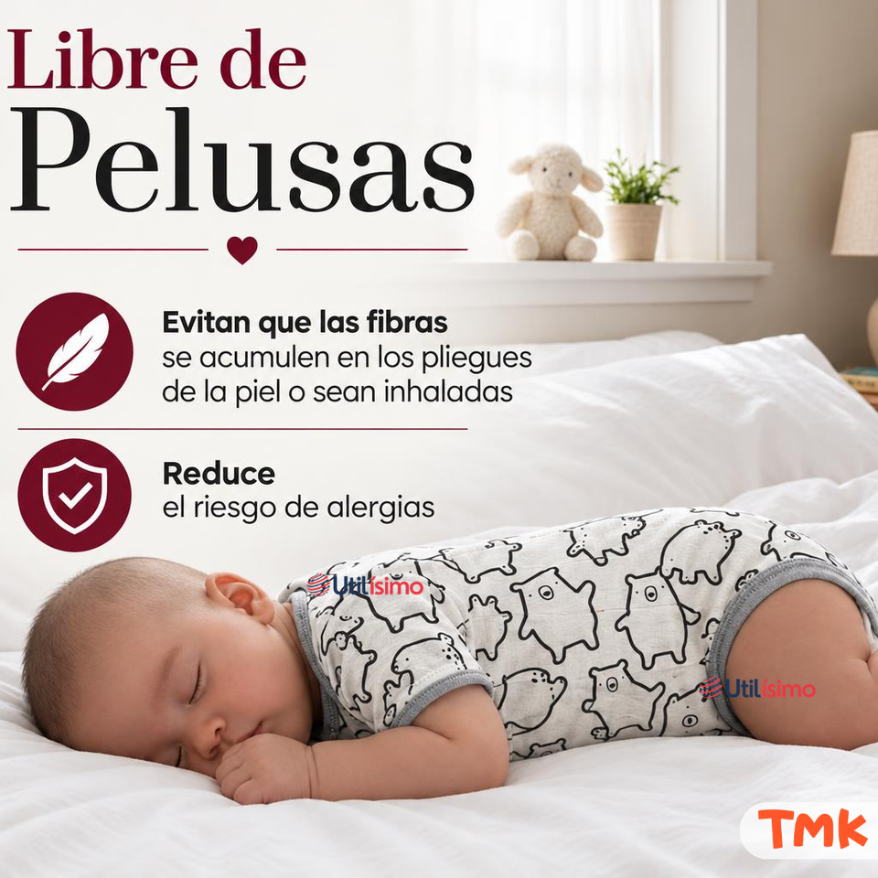 Pack 4 Bodys Manga Corta 100% Algodón Tedmimak Bebé Niño Bear
