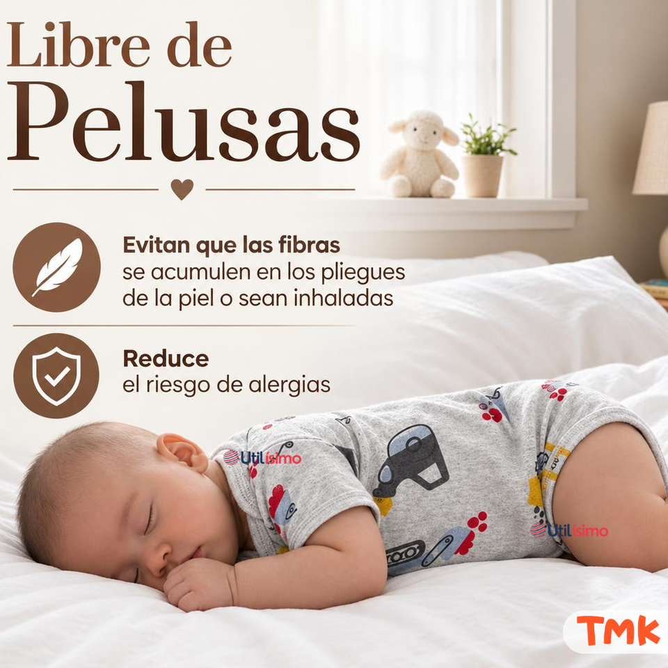 Pack 4 Bodys Manga Corta 100% Algodón Tedmimak Bebé Niño Car & Truck