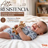 Pack 4 Bodys Manga Corta 100% Algodón Tedmimak Bebé Niño Car & Truck