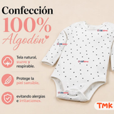 Pack 5 Bodys Manga Larga %100 Algodón Tedmimak Niña Baby Pink