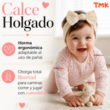 Pack 5 Bodys Manga Larga %100 Algodón Tedmimak Niña Baby Pink