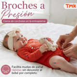 Pack 5 Bodys Manga Larga %100 Algodón Tedmimak Niña Pink Flowers