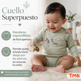 Set 5 Bodys Modelos Surtidos Manga Larga Algodón Niño