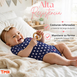 Pack 5 Bodys Manga Corta 100% Algodón Tedmimak Bebé Niña Tiny Animals