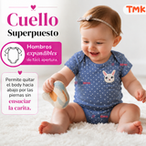 Pack 5 Bodys Manga Corta 100% Algodón Tedmimak Bebé Niña Bunny
