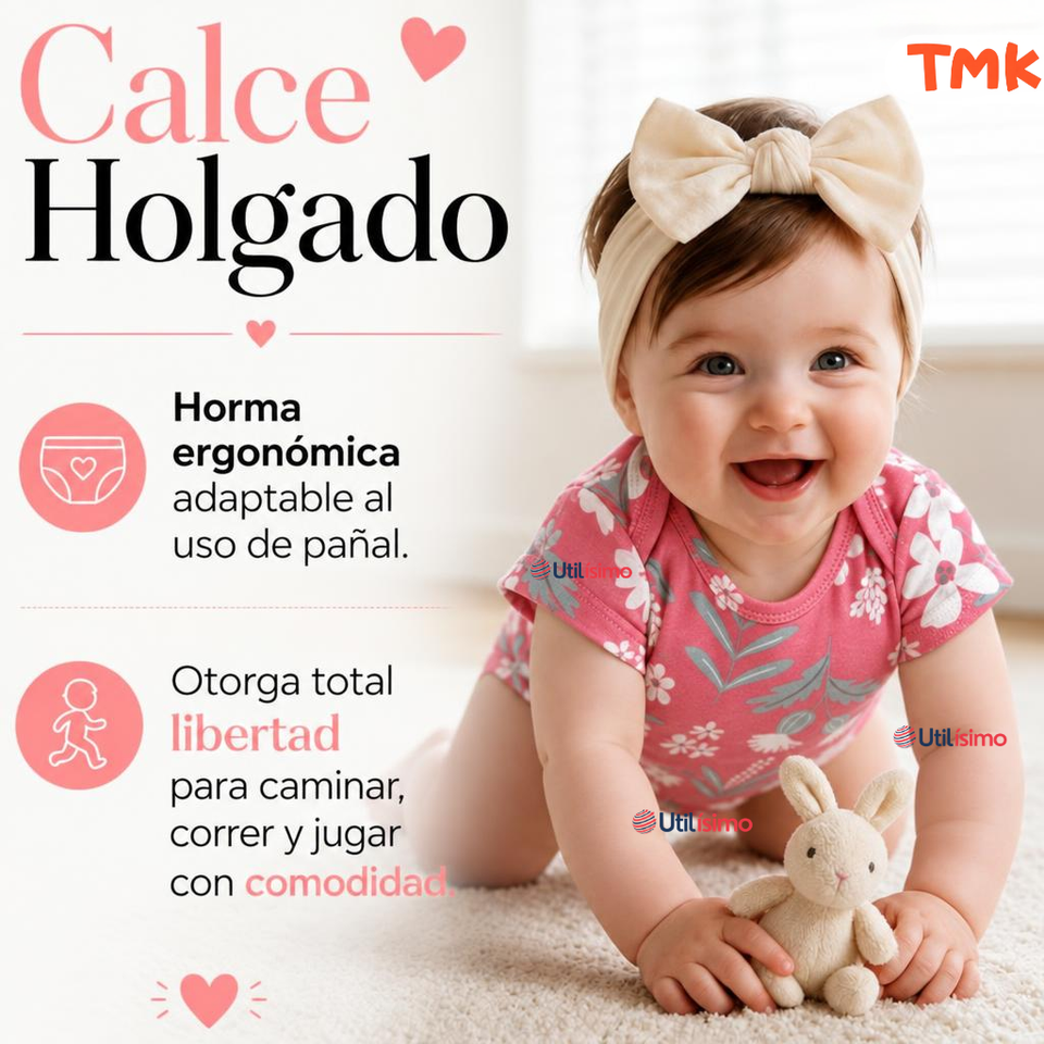 Pack 5 Bodys Manga Corta 100% Algodón Tedmimak Bebé Niña Flowers