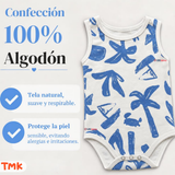 Pack 5 Bodys Sin Mangas 100% Algodón Tedmimak Bebé Niño Sun