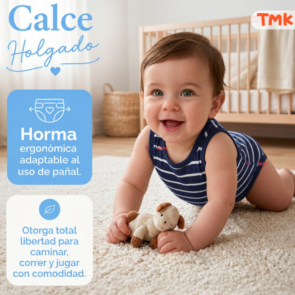 Pack 5 Bodys Sin Mangas 100% Algodón Tedmimak Bebé Niño Sun