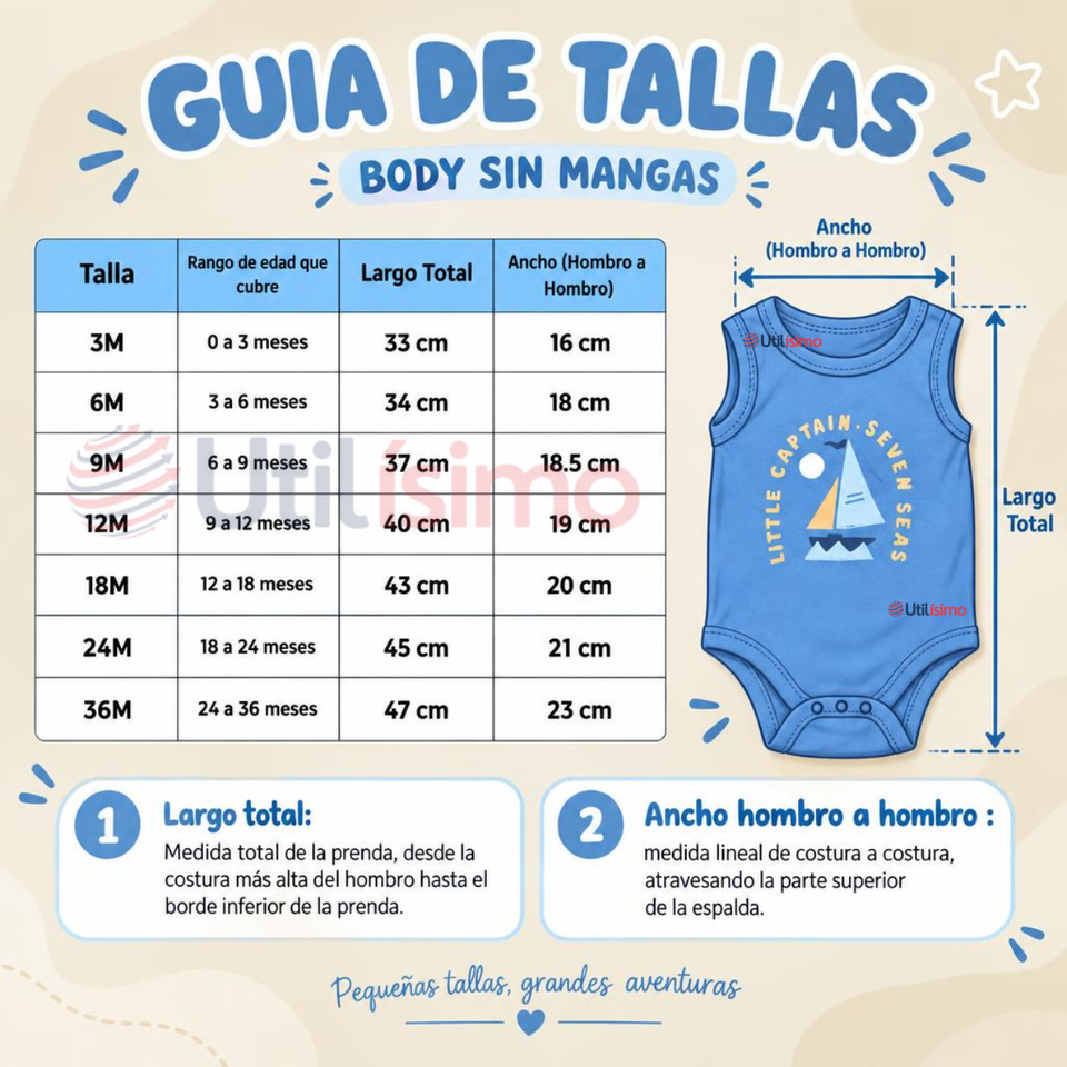 Pack 5 Bodys Sin Mangas 100% Algodón Tedmimak Bebé Niño Sun