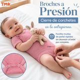 Pack 5 Bodys Manga Corta 100% Algodón Tedmimak Bebé Niño Bear