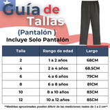 Pantalón Huaso Niño Gris con Rayas Fiestas Patrias