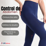 Calza Panty Con Chiporro Mujer Elasticada Azul Marino