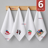 Pack 6 Pañuelos Baile Cueca 36cm Diseños Surtidos Algodón Fiestas Patrias