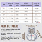 Parka Bebé Niña Gris Metálica Térmica Acolchada Con Orejitas Gray Shiny