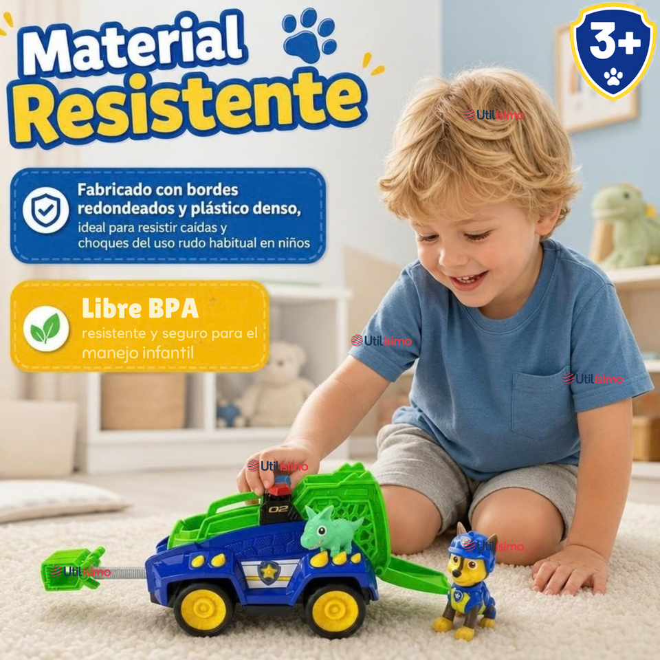 Paw Patrol Dino Movie Vehiculo Shase Juguete Infantil Niño