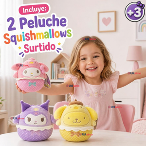 Pack 2 Peluches coleccionables Squismallows Surtidos juguete infantil